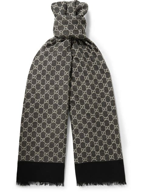 gucci jacquard scarf